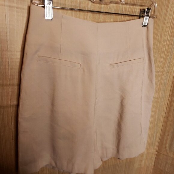 MNG Womens New Light Beige Button Front Dressy Shorts 4 - Picture 4 of 8
